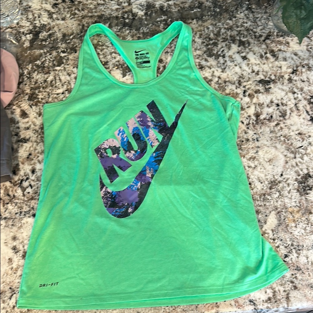 Women’s Nike Green Tank Top with Graphic
